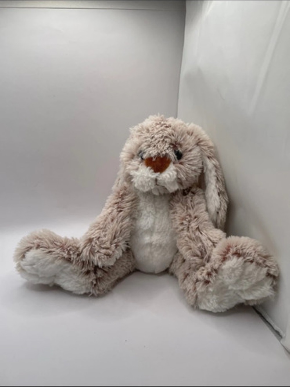 Melissa & Doug Plush Beige and White Bunny Toy